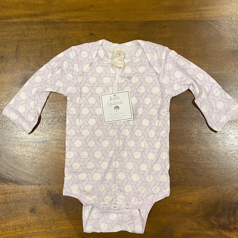 Kate Quinn Organics Bamboo Baby Onesie 3-6 Month